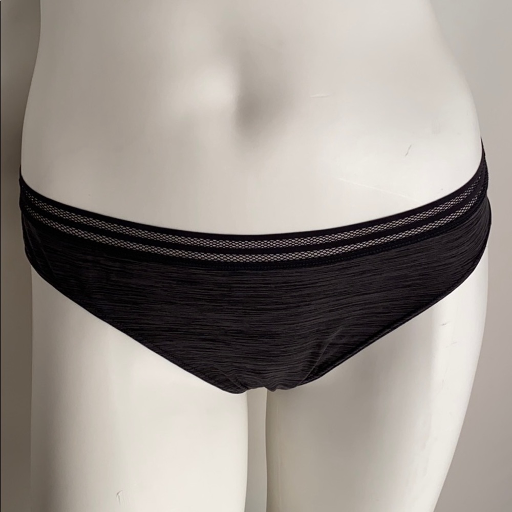 Victoria’s Secret black stretch satin bikini panty